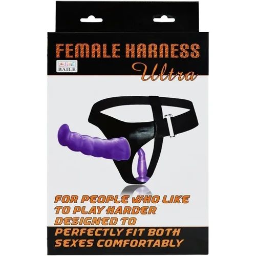 ARNÉS DOBLE VAGINAL ULTRA FEMALE SIN VIBRACIÓN (morado o piel) - Imagen 2