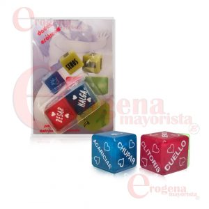 DADOS EROTICOS COLORES X2