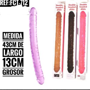 DILDO DOBLE PENETRACION 43CM CAJA NEGRA