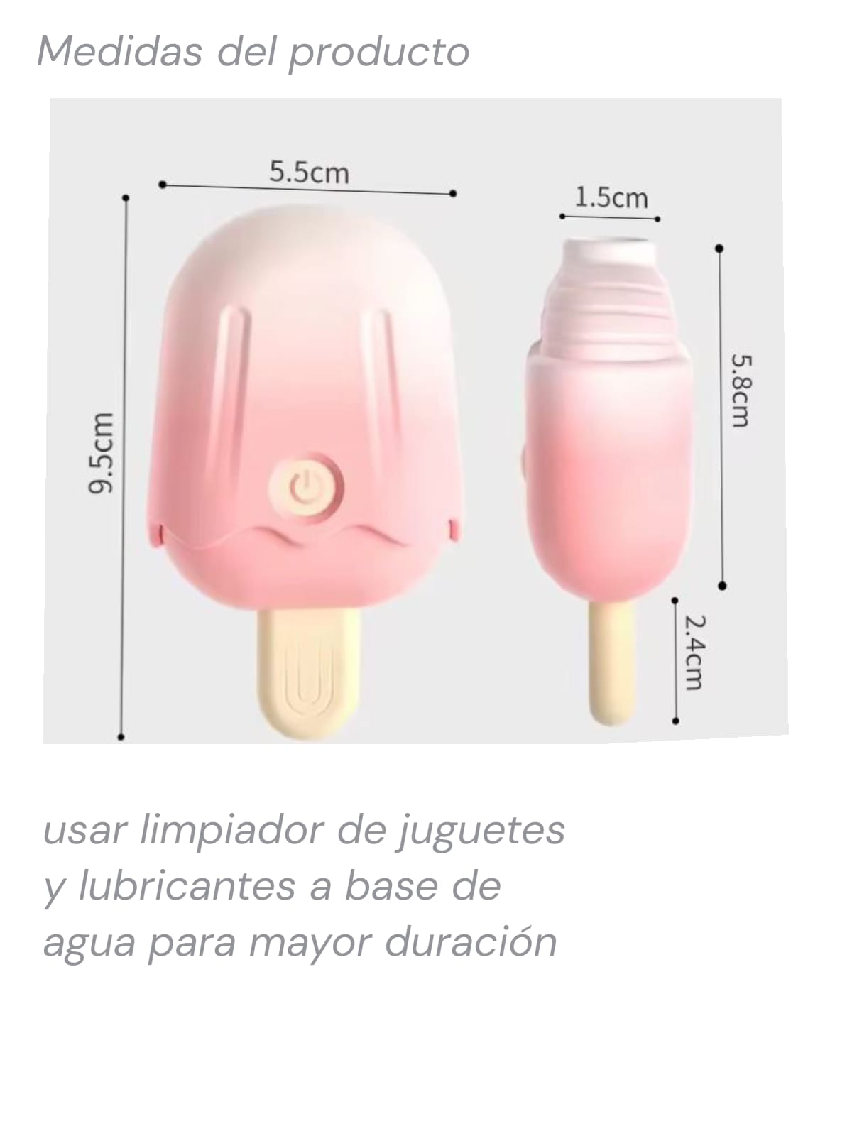 PALETA HELADO SUCCION SILICONA RECARGABLE - Imagen 5