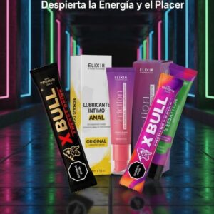 COMBO EXPERIENCIA TOTAL (1 5sensation 15ml, 1 anal 30 ml elixir, 1 fricción 15 ML, 1 xbull mujer,1 xbull hombre)