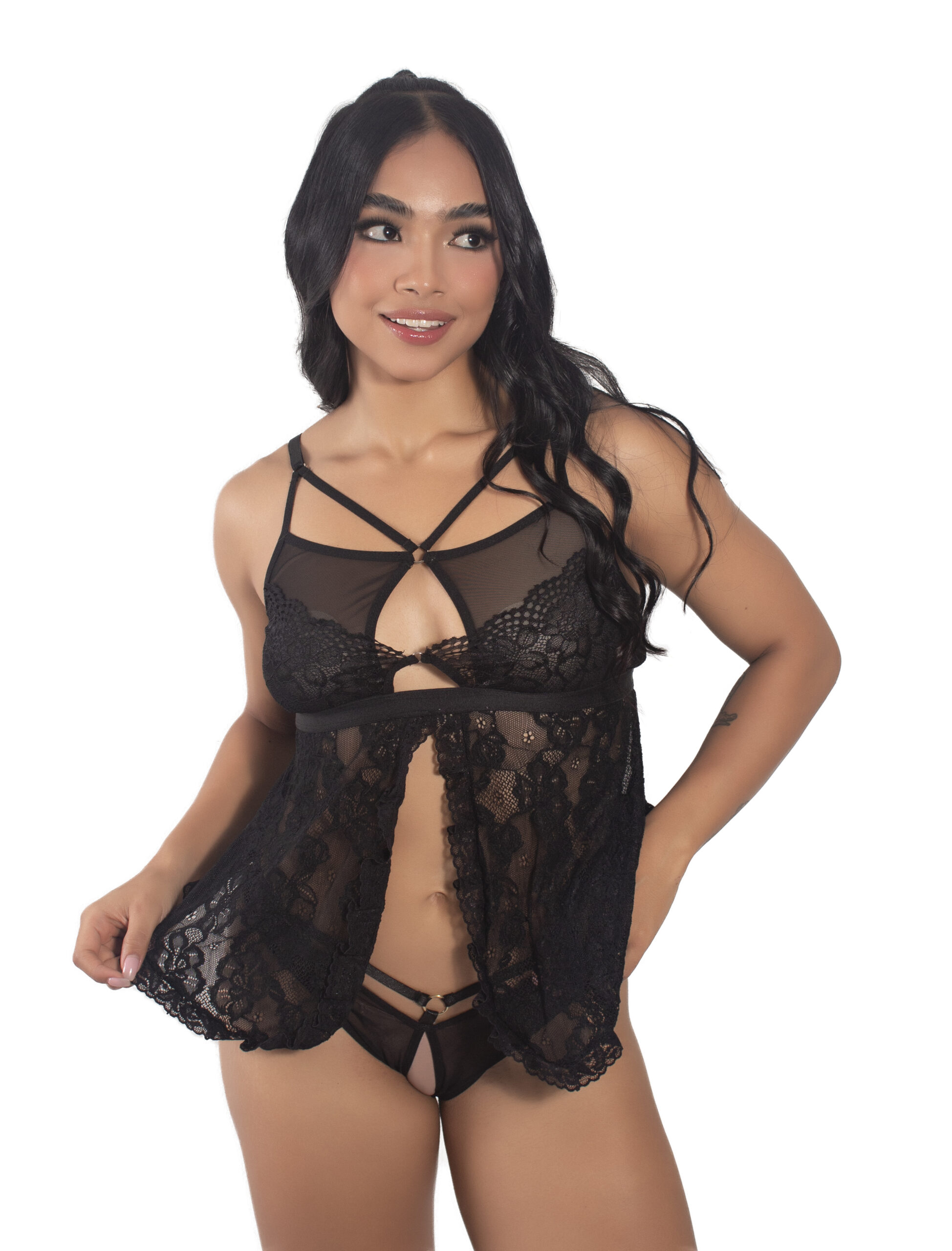 BABYDOLL + TANGA ENTREGA INMEDIATA KENIA - Imagen 4