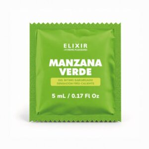 LUBRICANTE ELIXIR SACHET UNIDAD MANZANA VERDE