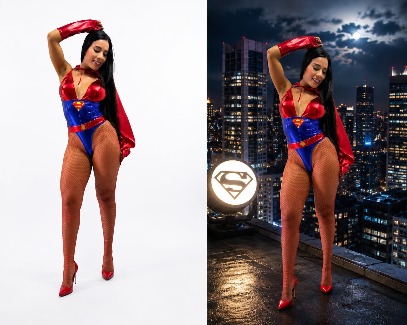 DISFRAZ SUPER WOMAN CHIC - Imagen 3