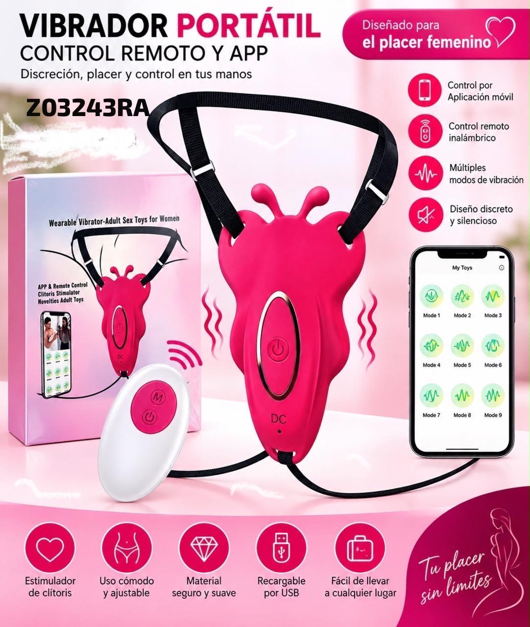 TANGA VIBRADOR MARIPOSA APP